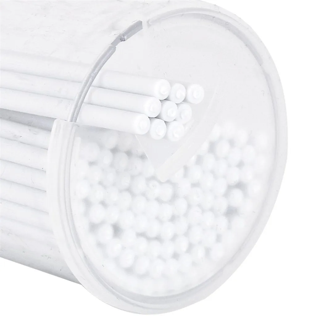 2 Bottles Micro Brushes Swabs Disposable Eyelash Mascara Applicator Makeup
