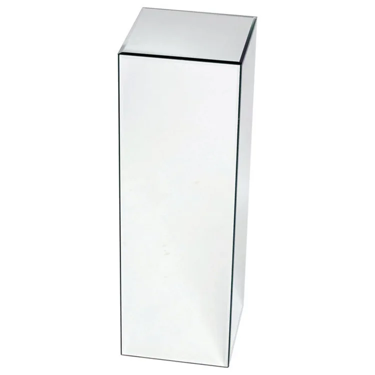 Tall Wedding Silver Flower Stand Iron Mirror Box Pillar For