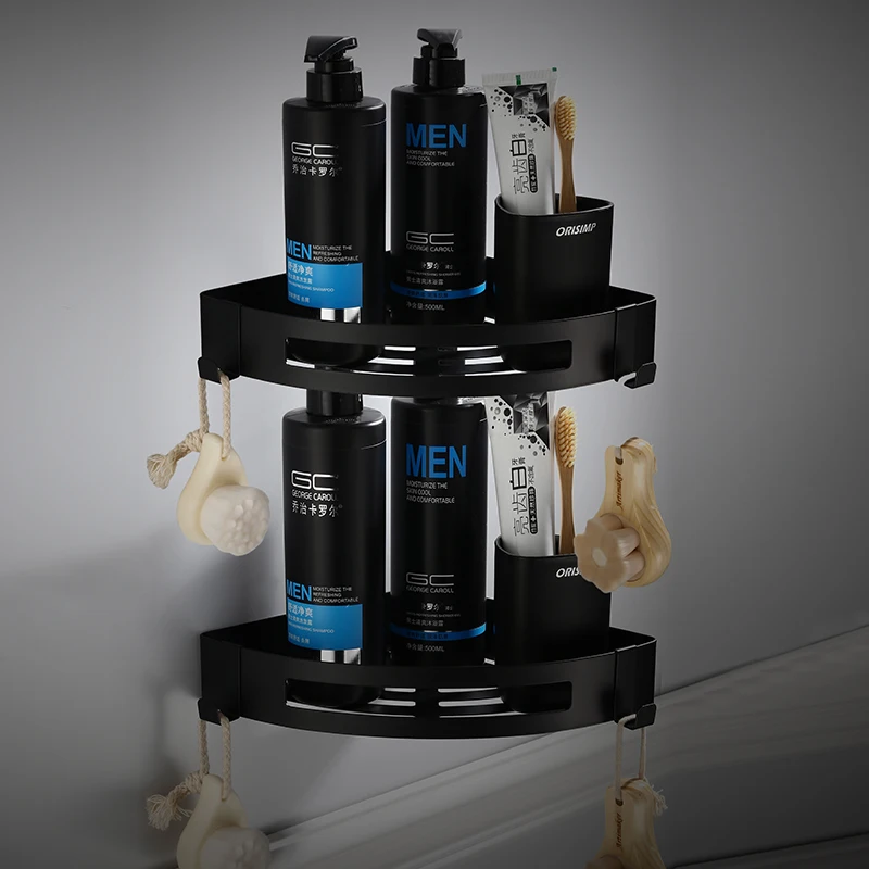 Skup Wyposażenie łazienkowe zestaw wisiorków czarny okrągły wieszak na ręcznik łazienka ze stali nierdzewnej antyczny wieszak na ręczniki suszarka do włosów akcesoria łazienkowe