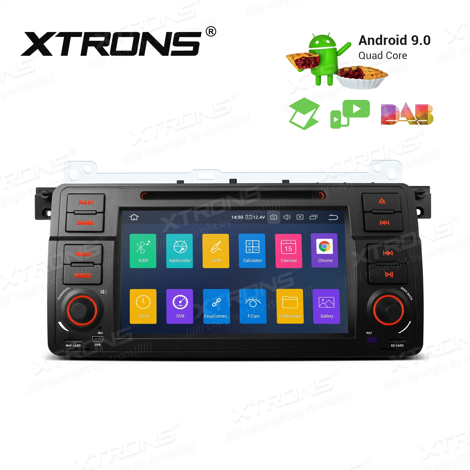 Discount 7" Quad-Core 1.5GHz CPU Android 9.0 Pie OS Car DVD Multimedia GPS Radio for Rover 75 1999-2005 with Dual Zone Function Support 1