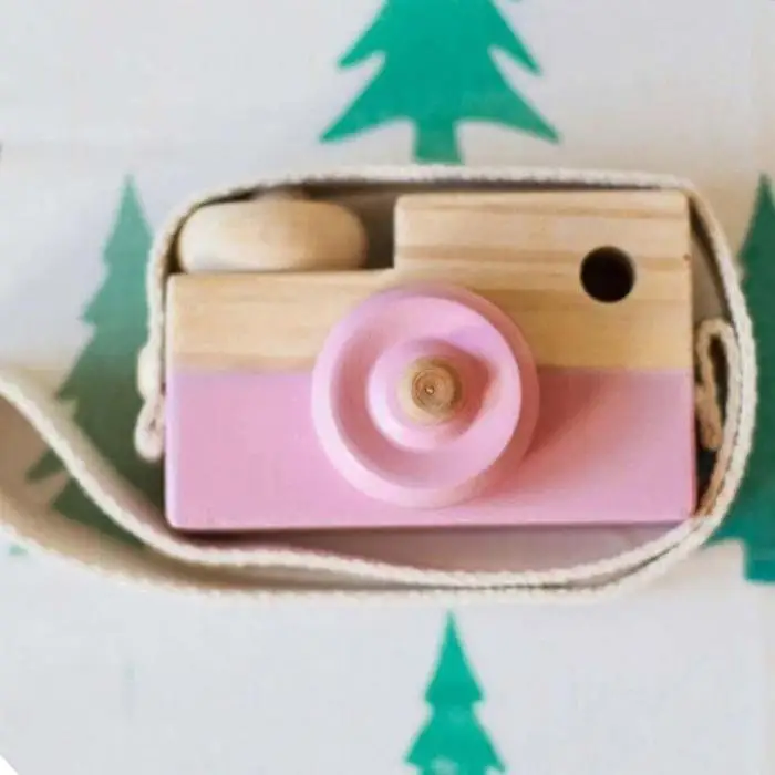 Милые скандинавские подвесные деревянная камера игрушки детские игрушки подарок декор предметы интерьера Рождественский подарок для