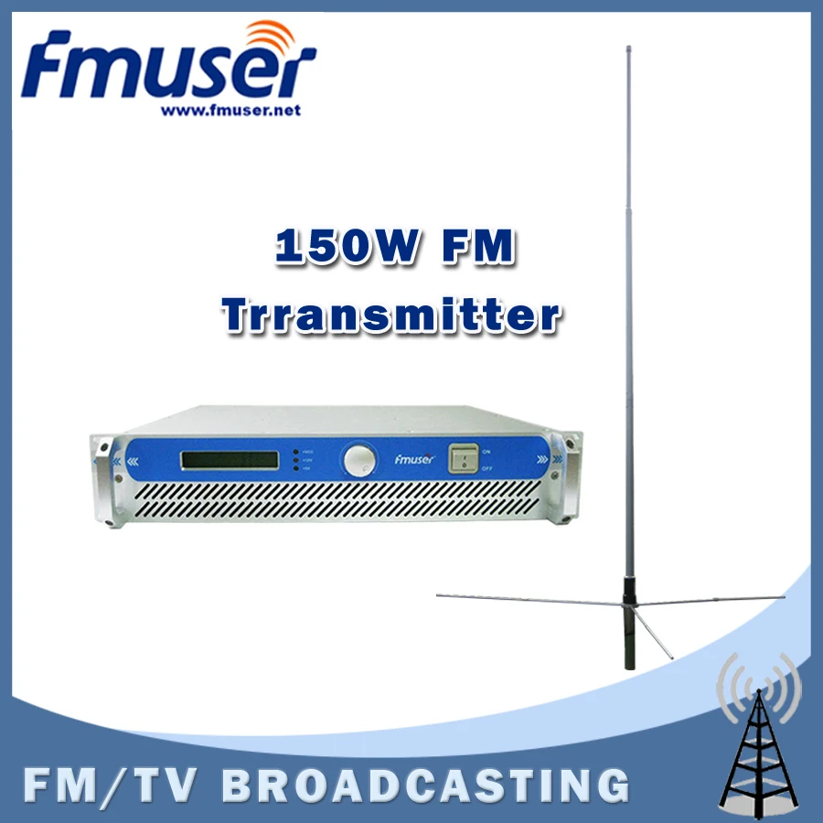 Бесплатная доставка FMUSER 150 Вт 2u fsn Профессиональные FM трансляция Радио передатчик
