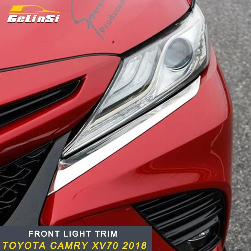GELINSI передний свет отделка покрытие для интерьера для Toyota Camry XV70 авто-Стайлинг