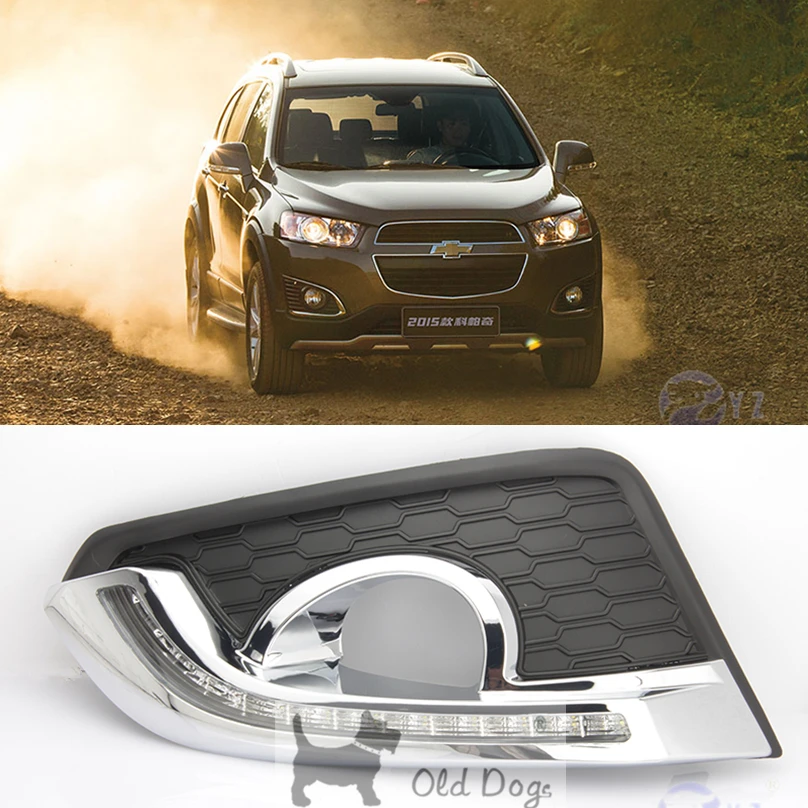 Car Flashing 2 Pcs for Chevrolet Captiva DRL 2015 2016 car styling Led