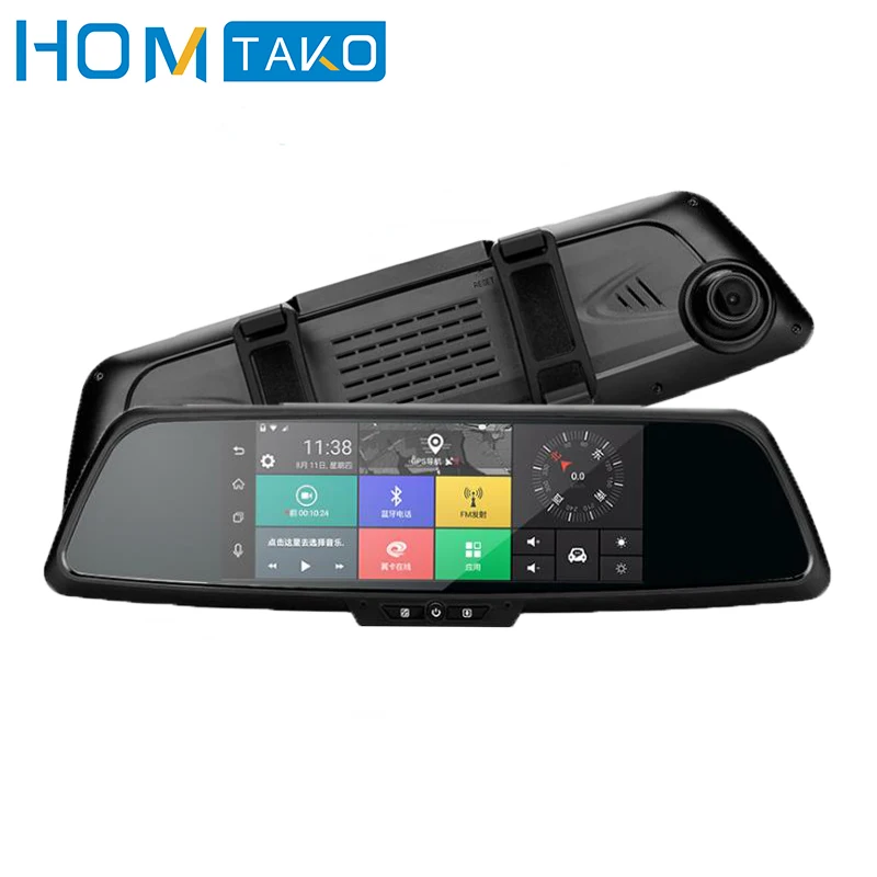 Car DV 3G 7.0\ Touch Screen Android 5.0 Wi-Fi GPS 1080P HD Dash Cam Dual Lens Rear View Vehicle Camera Recorder Monitor Detector