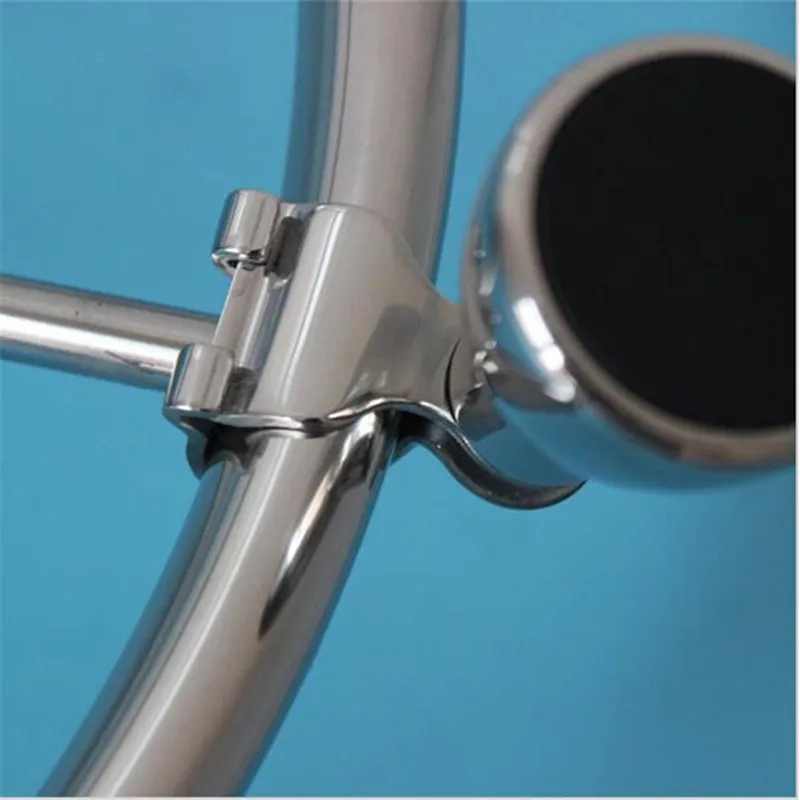 2pcs 316 Stainless Steel Steering Wheel Knob With Black Cap Marine Boat Yacht Kayak Accessoryin