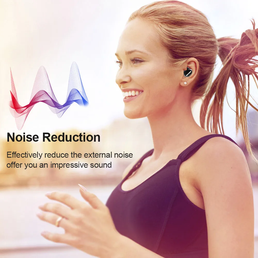 Беспроводные наушники Bluetooth настоящие беспроводные стерео bluetooth со встроенным