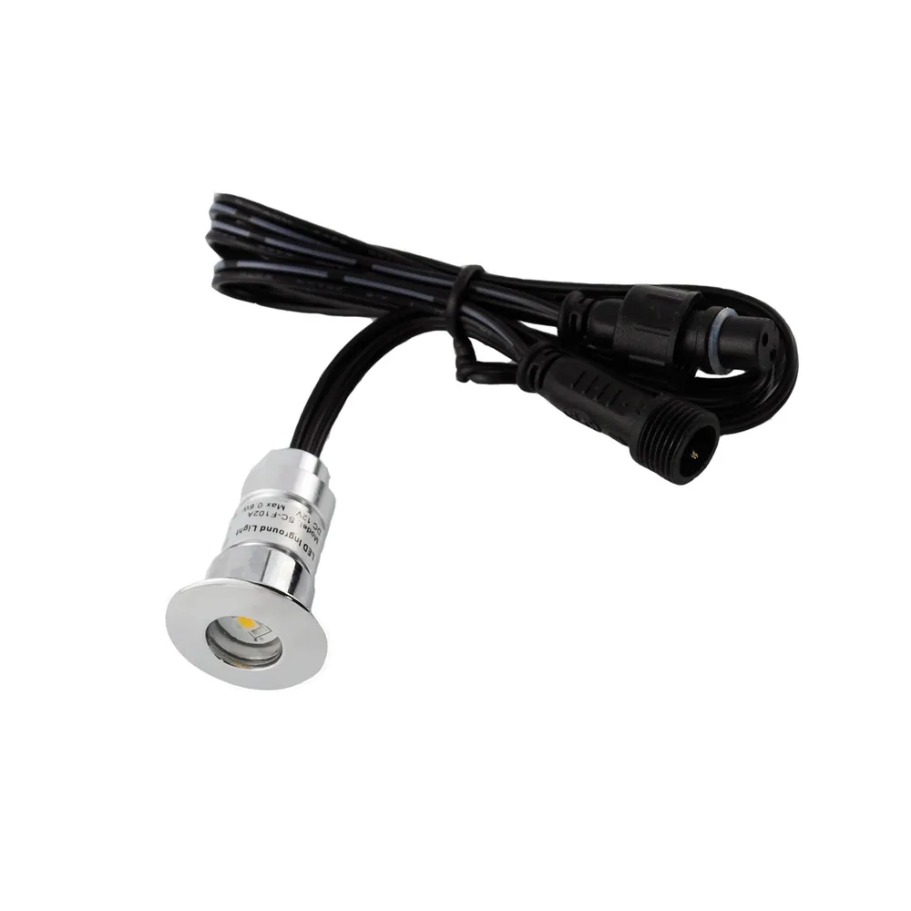 Caminho do Jardim do Pátio ao ar Melhor Preço 24mm 0.8 w Marca Levou Luz Livre Decoração Convés Cozinha Plinto Ip67 Led 10 Pcs 9 W Marca LEVOU Luz Caminho Do Jardim