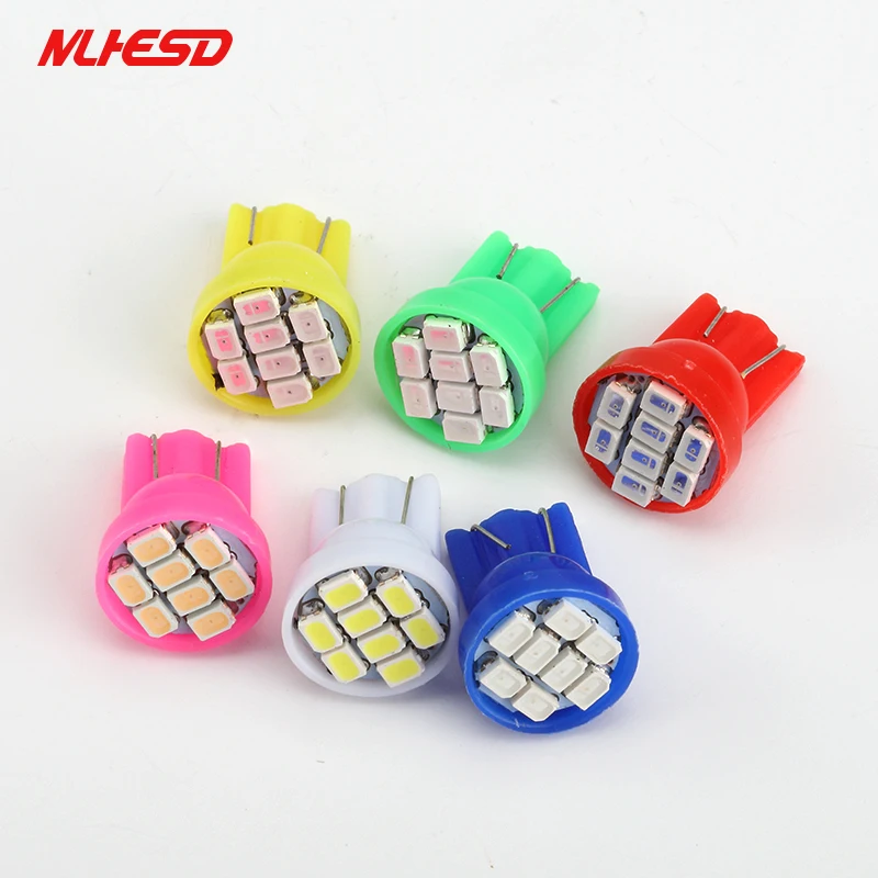 Автомобильный мигающий 100 шт. рекламный светодиодный T10 8 smd 1206 светодиодов 8SMD