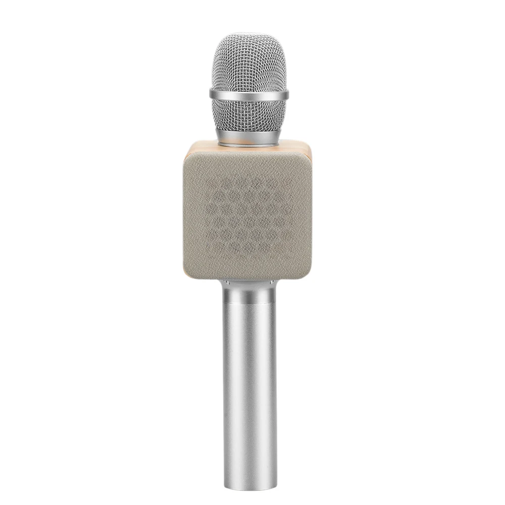 Original brand MicGeek ELF Wireless Karaoke Microphone 2.1 Sound Track Natural Rosewood DSP Chip Voice Speakers Smartphone 02