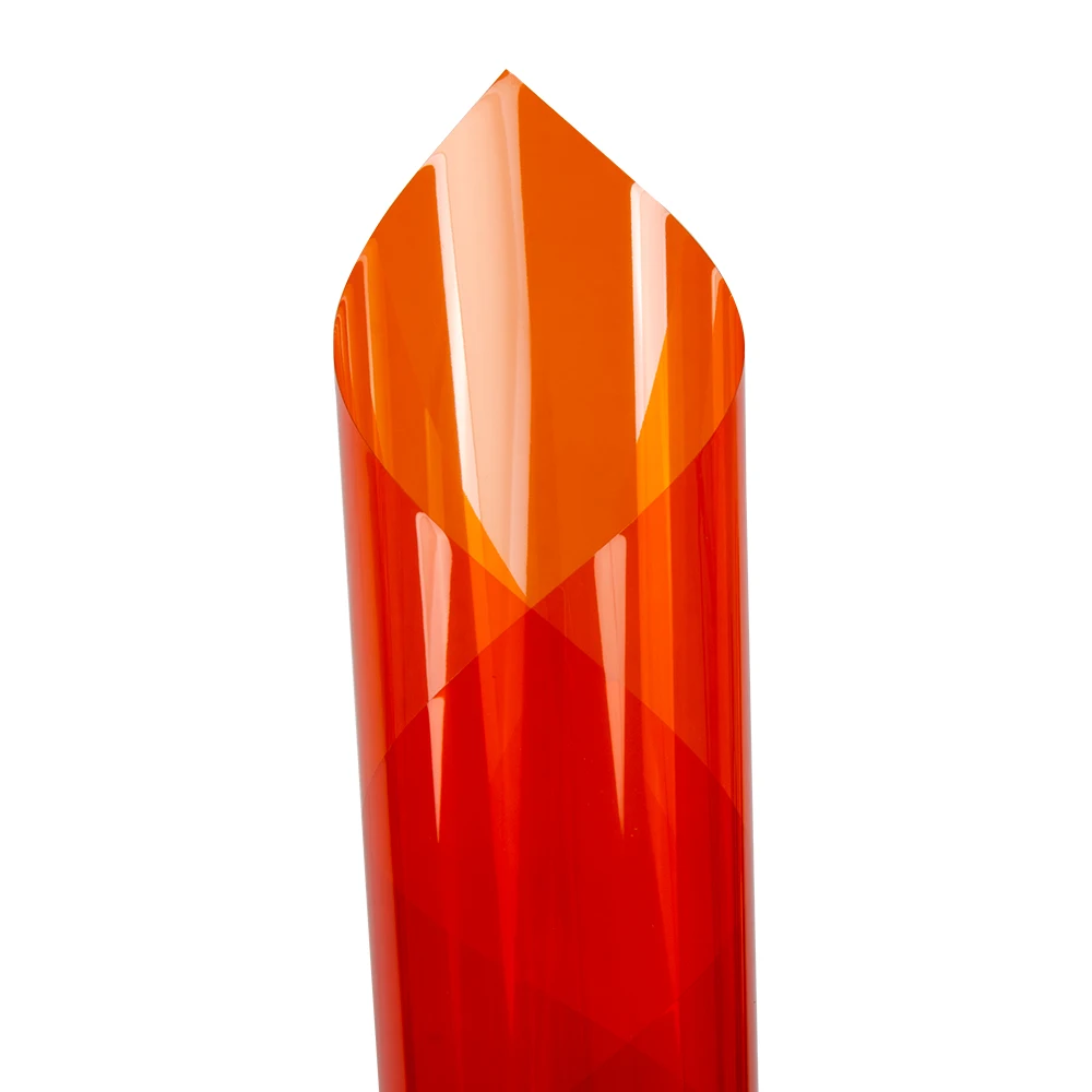 HOHOFILM 50cmx300cm Orange Decorative Window Film Solar Tint home office Glass Use 20''x118''