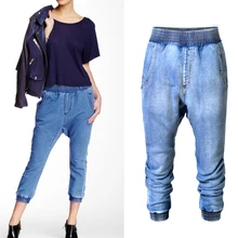 Новая мода до середины икры Длина Штаны свободные джинсы женские джинсы pantalon femme