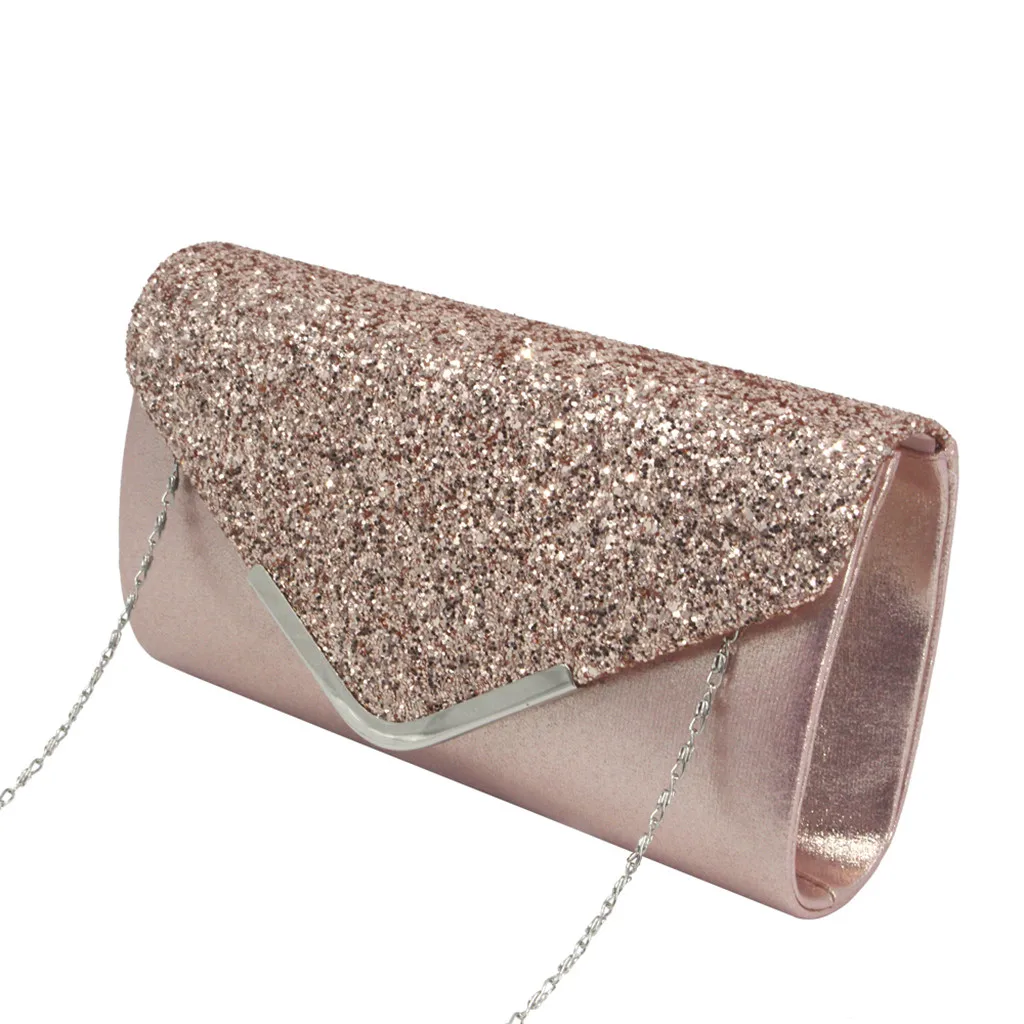 Women Evening Handbags Fashion Sequins Bag Cocktail Party Chain Phone Evening Bags Bolso Mujer Pochette Femme Clutch