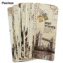 Peerless 30 шт Ретро сцены Париж Эйфелева башня Закладка с принтом студентов бумажные закладки