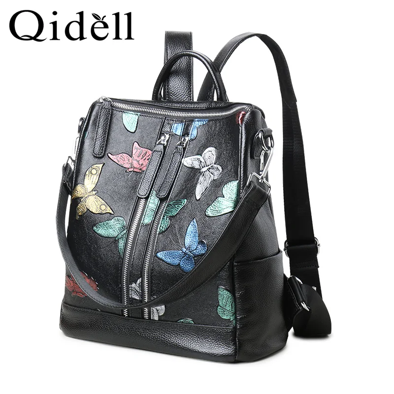 

2018 Ladies Bag Big Capacity Soft Female Backpack True Leather Shoulder Bag