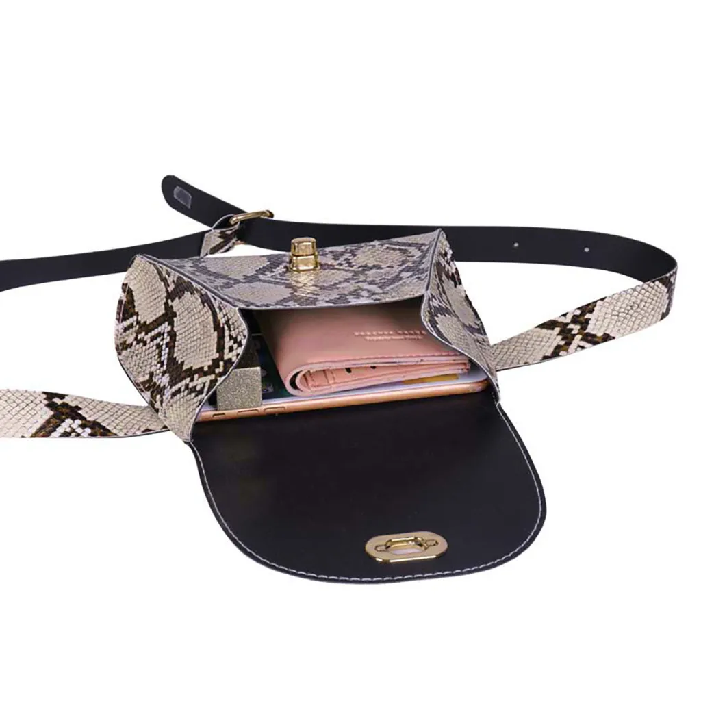 Женская поясная сумка-кошелек, сумка на пояс, Змеиный, водонепроницаемая, для женщин, роскошный дизайн, высокое качество, модная, sac banane femme heuptas