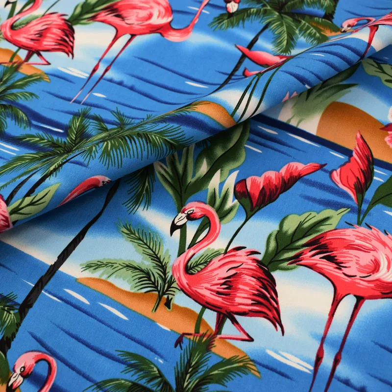 Купить Фламинго и кокосовые деревья реактивное окрашивание стрейчевой ...