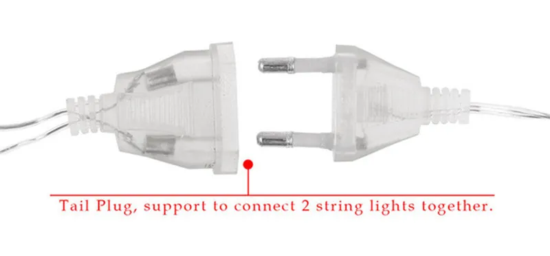 Новогодняя гирлянда 2 м 138 футов, Рождественская сказочная гирлянда, СВЕТОДИОДНЫЙ занавес, гирлянда для помещений, 220 светодиодный s 8 режимов для украшения дома, в, штепсельная вилка европейского стандарта