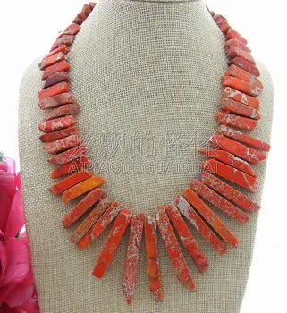 

N030810 Orange Imperial Necklace