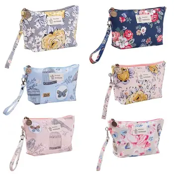 

2019 Fashion New Women Canvas Coin Cosmetic Case Makeup Phone Pouch Bag Lady Female Casual Handbag Purse Zipper Organizer