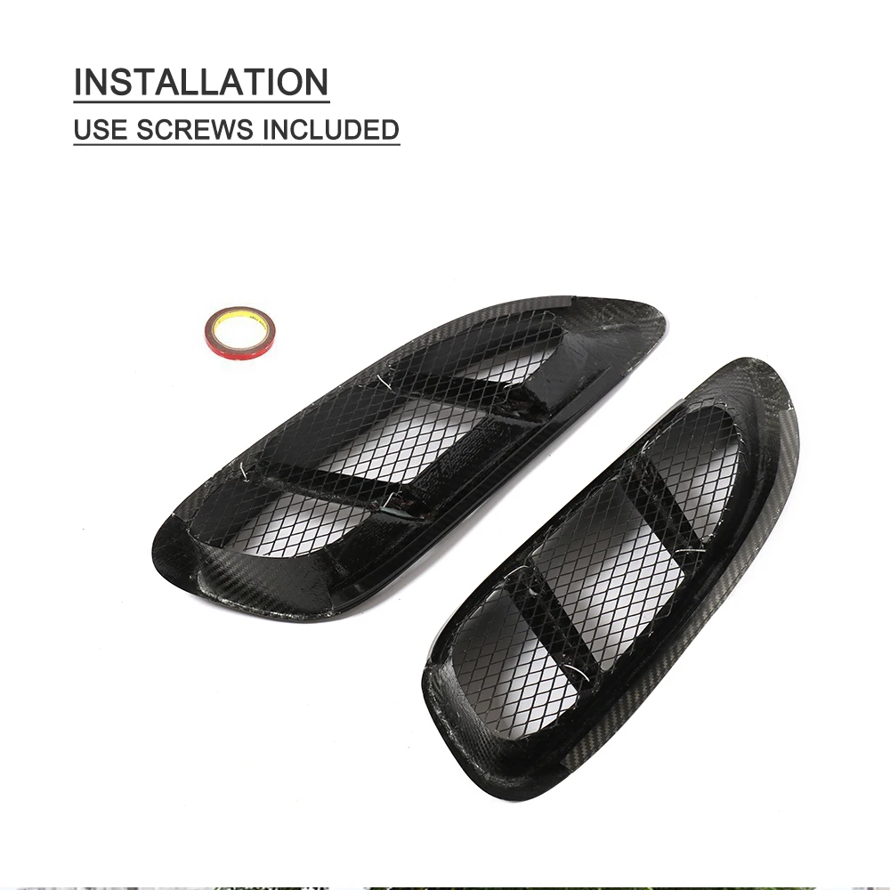 US $196.08 Real Carbon Fiber Side Vents For Porsche 718 Boxster Cayman Car Accessories Body Kits Styling Side Air Vents 20162018