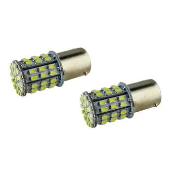 

2pieces White 1156 BA15S 7507 PY21W 64 SMD 1206LED Car Signal Light Lamp Bulb Side Lights Turn Signal Lights For Car