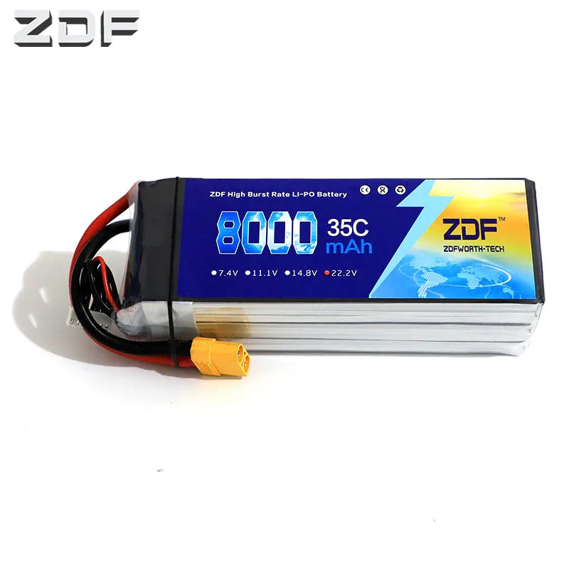 ZDF LiPo 4S 6 S Батарея 30C 25C 8000 mAh 12000 mah 16000 mAh 22000 mah 26000 mah 28000 mah плюс 15C 25C 22,2 V LithiumRC Батарея