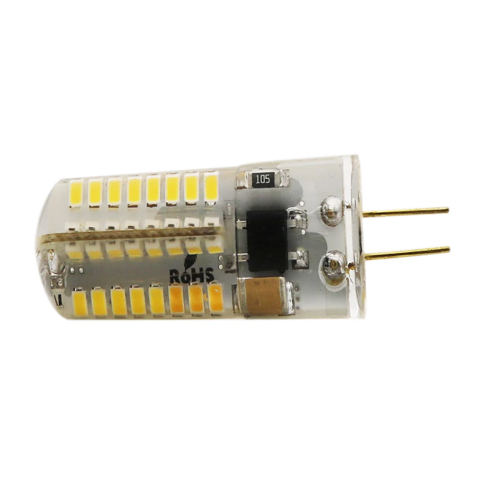 10 шт. 3W 5W 6W 8W SMD 2835 G4 светодиодный светильник 220V силиконовые лампы 24/48/64 светодиодный s Заменить 25 Вт, 35 Вт, 45 Вт 55 Вт галогенная лампа светильник люстра