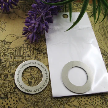 

20pcs--"HOPE TRUST LOVE DREAM"stainless steel charms more style for choosing DIY Charms for friend 25*15mm