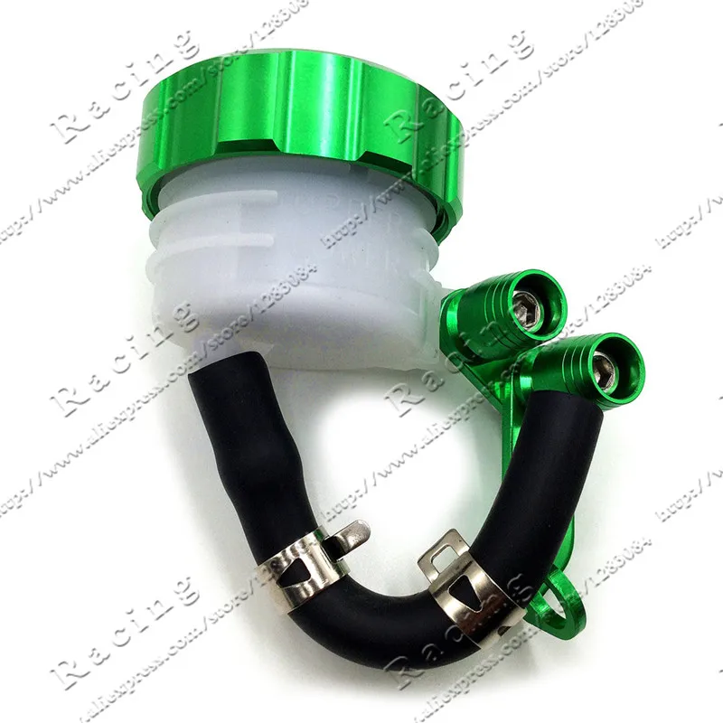 Universal Billet CNC Rear Brake Clutch Tank Motorcycle Fluid Reservoir Oil Cup For CRF KLX YZF Dirt Pit Bike Motocross