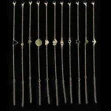 

Gold Color Heart Pendant Charming Bracelets For Women Lover Jewelry Female DIY Bracelet & Bangles Jewelry Gift Pulseras Mujer