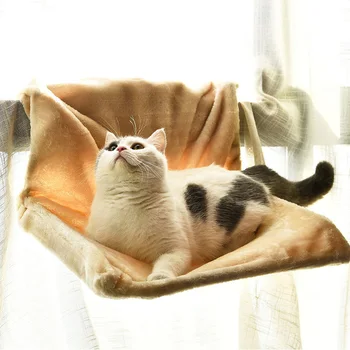 

Soft Cat Cradle Hammock Radiator Bed Stable Frame Install Easy Sleeping Holding Device Cosy Sheepskin Effect Cover PD0033