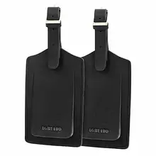 Leather Luggage Tags & Bag Tags 2 Pieces Set (black) Luggage Tags Travel Accessories Leather Luggage Tags & Bag Tags 2 Pieces Set (black) Luggage Tags Travel Accessories