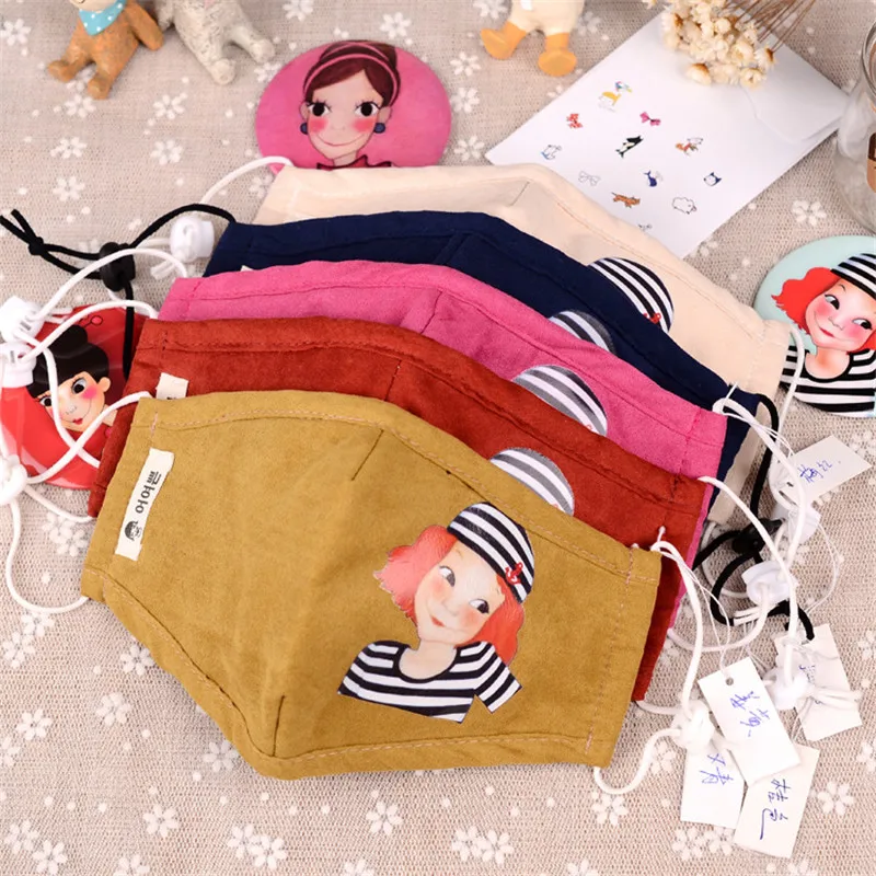 5pcs/Pack slaapmasker kawaii oogmasker cycling cute mask winter