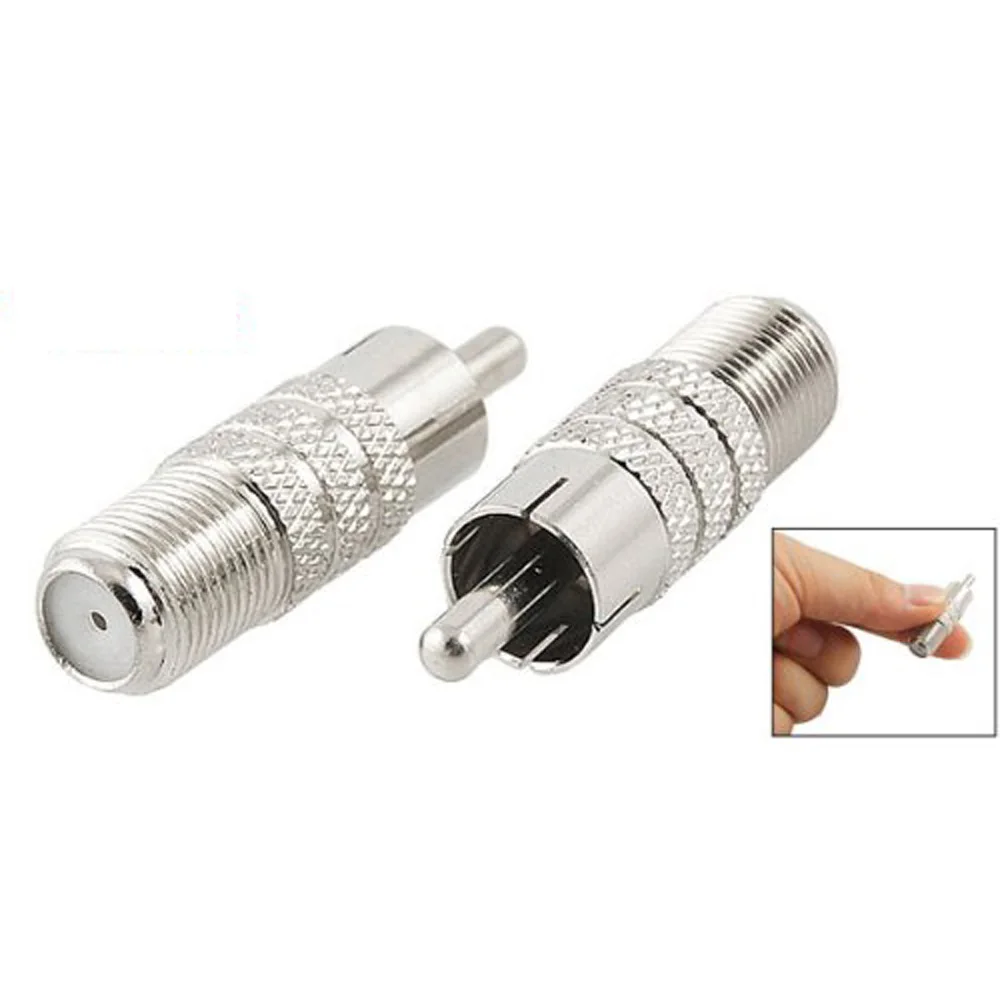

2015 Hot 10 pcs F Type Female Jack to RCA Male Straight Adapter Connector