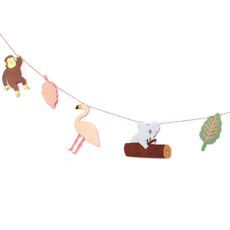 Животные концертные Pull флаг свиньи воздушные шары коала Гавайские животные баннер аксессуары globos Жираф; зоопарк вечерние украшения воздушный шар