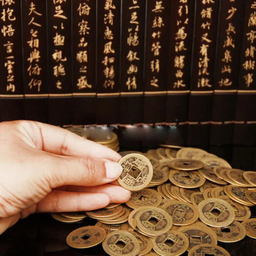 Wholesale 100Pcs/Lot Feng Shui Lucky Antique Chinese Fortune Coin Oriental Emperor Qing Money I Ching Set AL3272 Wholesale 100Pcs/Lot Feng Shui Lucky Antique Chinese Fortune Coin Oriental Emperor Qing Money I Ching Set AL3272
