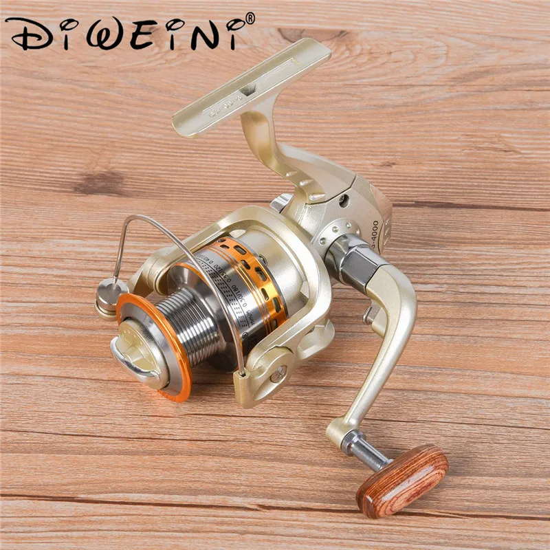 

DIWEINI Wheels Fish Spinning Reel 5.5:1 Spinning Fishing Reel Metal Coil Ball Bearing carretilhas de pescaria