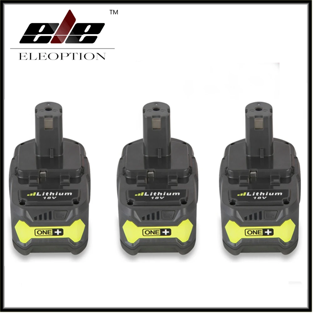 3PCS High Quality 18V 4000mAh For Ryobi Hot P108 RB18L40 High Capacity Rechargeable Battery Pack font