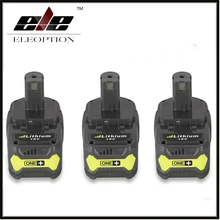 3PCS High Quality 18V 4000mAh For Ryobi Hot P108 RB18L40 High Capacity Rechargeable Battery Pack Power Tool Battery Ryobi ONE+