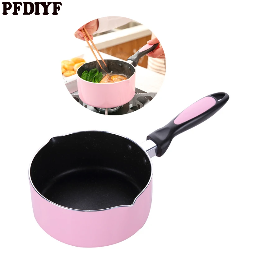 16cm Portable Mini Milk Pot Nonstick Cooking Pot Of Hot Milk Baby Food