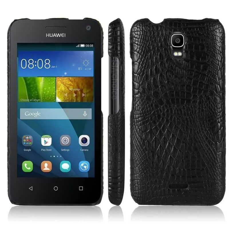 Чехол для Huawei Y3 Y3C Y336 Женский чехол роскошный кожаный из крокодиловой кожи