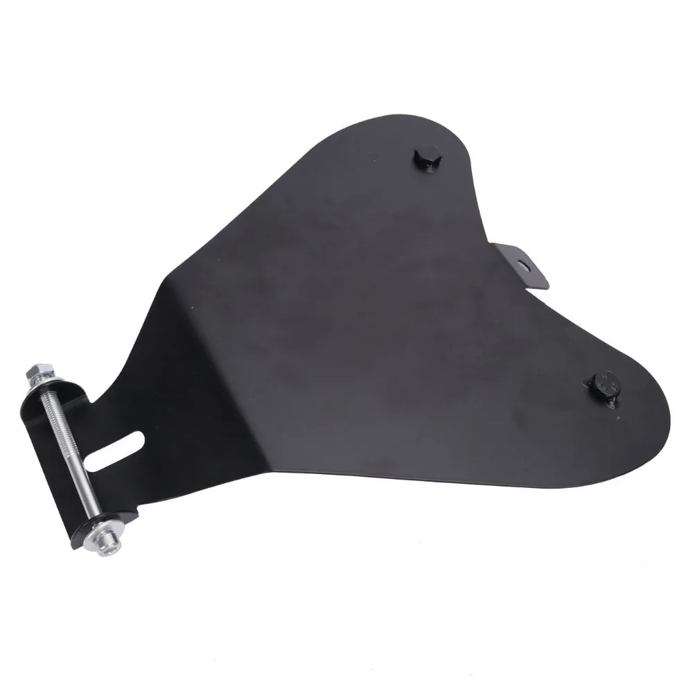 Black Leather Flame SOLO Seat Spring Bracket Seat Base Mount Kit Barrel Spring For Harley Sportster XL 883 1200 48 2004-2006 2010-2015