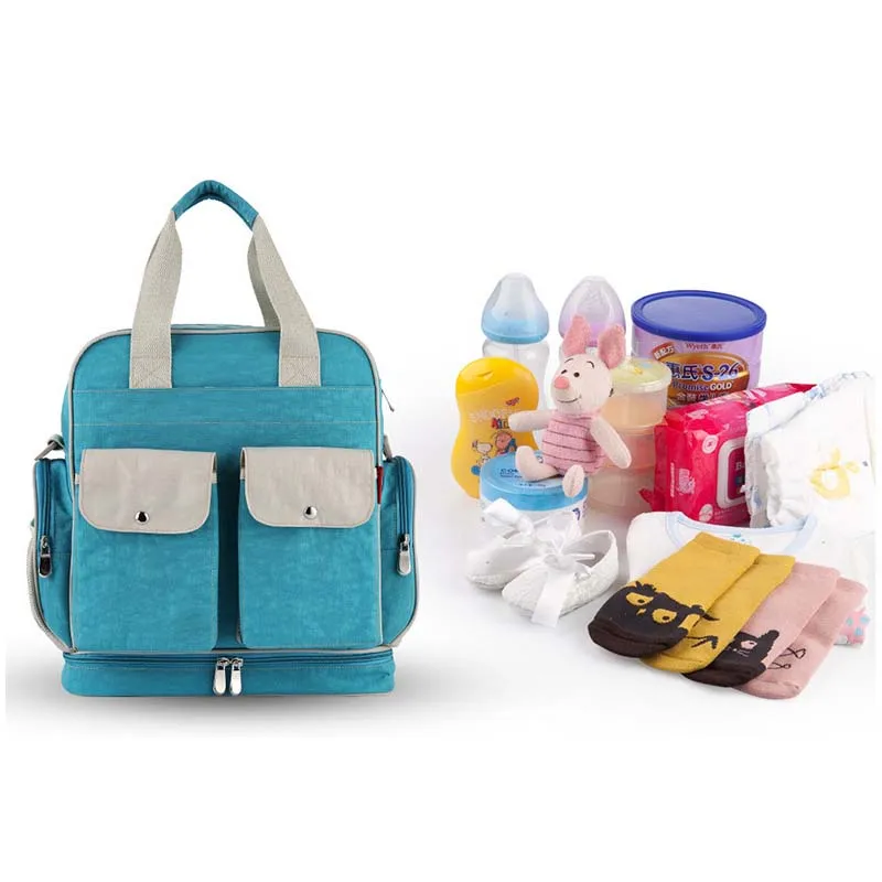 

Simple casual multi-function large capacity single shoulder slung shoulder Mummy bag waterproof nylon maternal out of the backpa