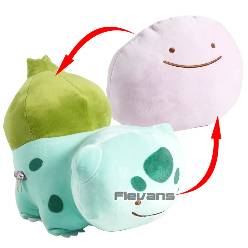 Аниме мультфильм Dito изменить в Bulbasaur плюшевые игрушки мягкие чучела Монстр Кукла