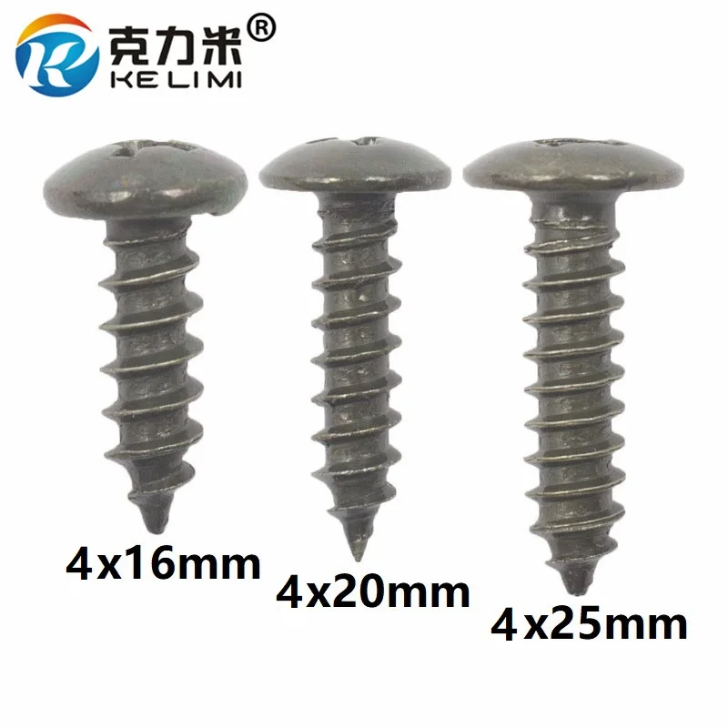 

KELIMI M4 Metric Thread cross screw Pan Head Cap self tapping Screw Bolts Retainer Rivet Metal Fastener