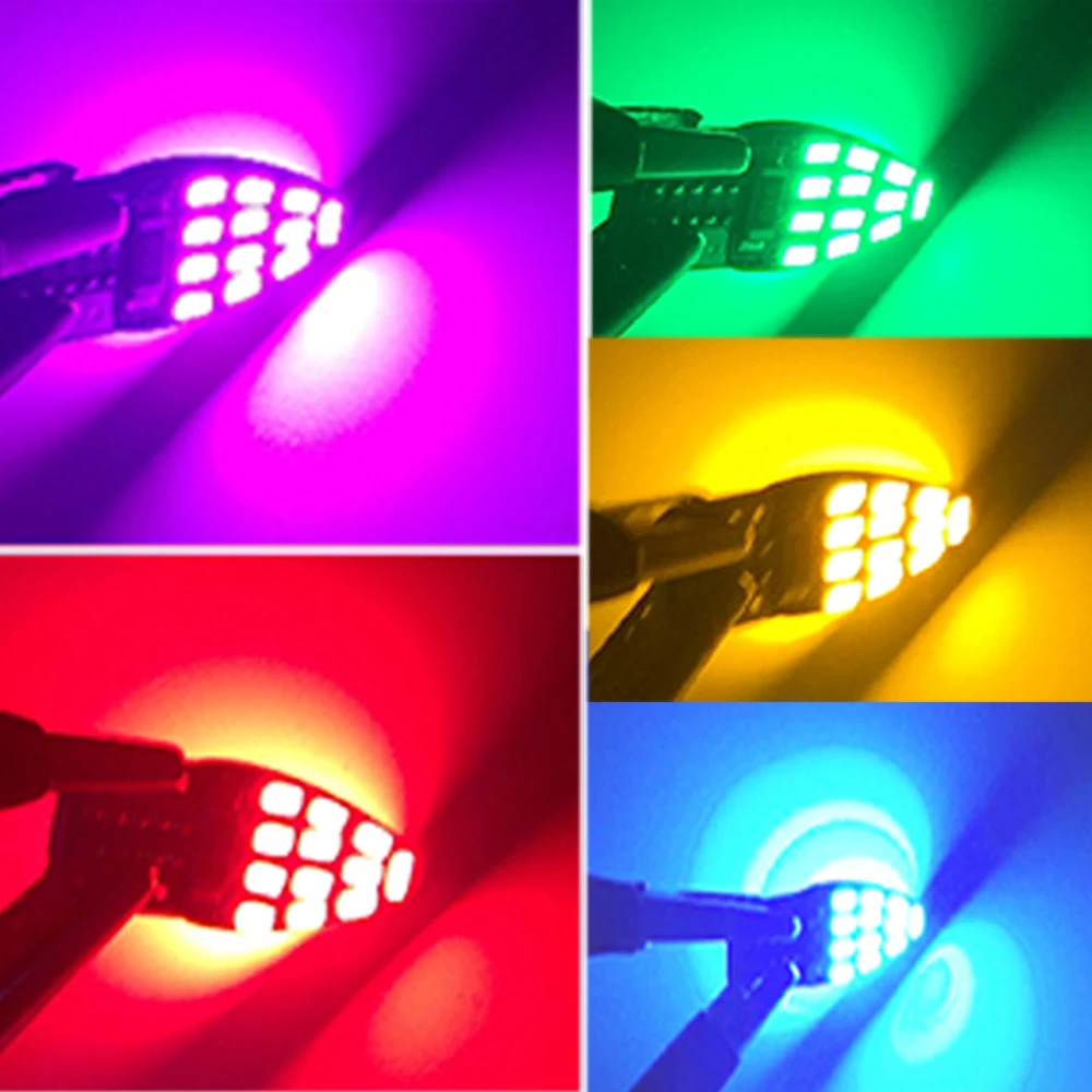 YSY 100 шт. Новое поступление T10 W5W 3014 26SMD Canbus 194 ошибок лампы для чтения свет белый/синий/красный/желтый/зеленый DC12V