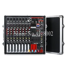 600 Вт+ 600 Вт усилитель высокой мощности ed диджейский аудио-микшер 7 каналов 16 DSP эффект реверберации 7 дорожный воздушный ящик микшерная консоль