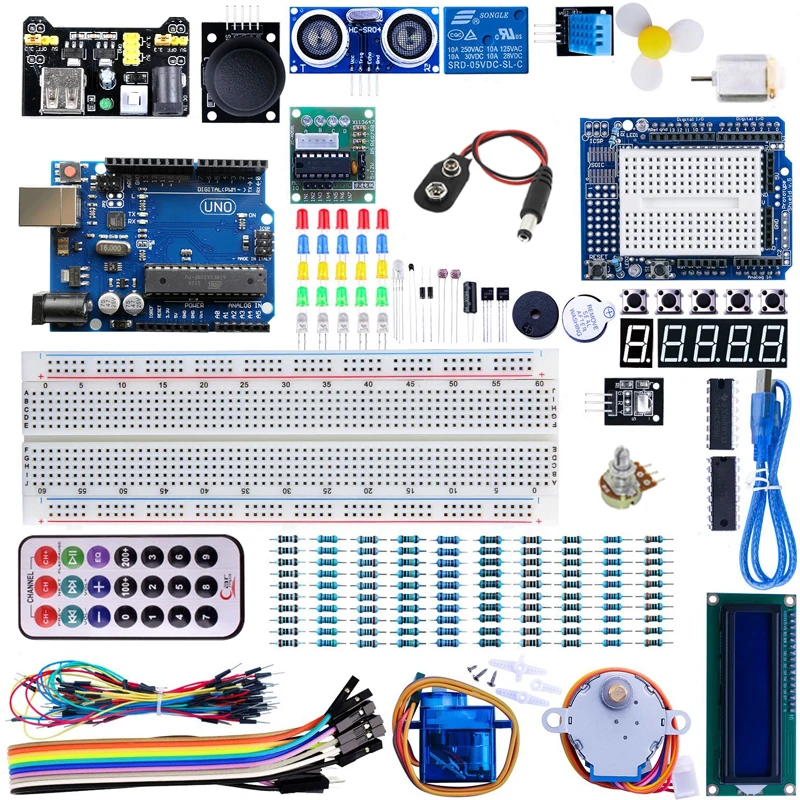 UNO Project Super Starter Kit for Arduino with Plastic Box Free ...