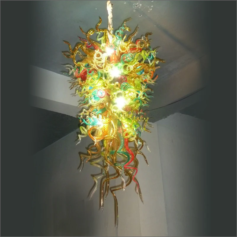 

Zhongshan Manufacturer Blown Murano Glass Chandeliers Multi Colored Crystal Led Chandelier Light